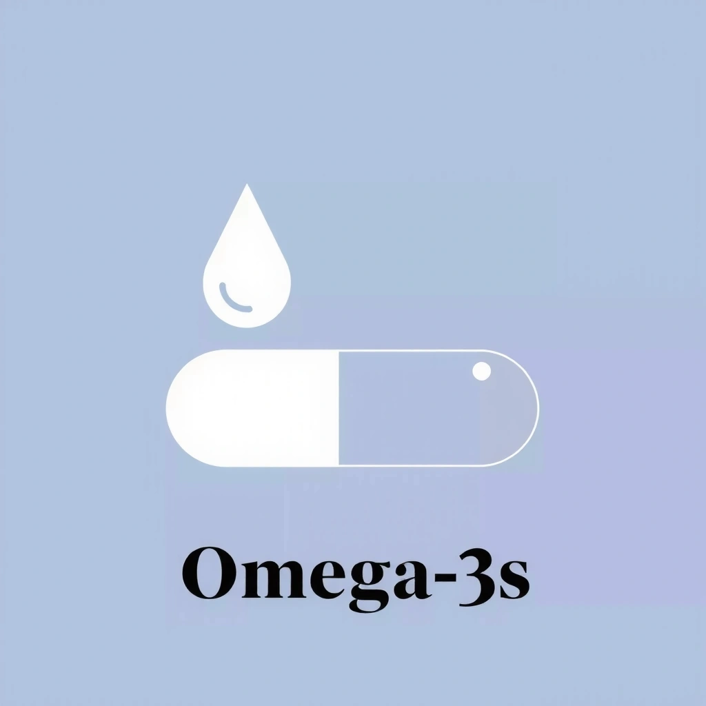 Icône représentant des oméga-3, par exemple une goutte ou une capsule